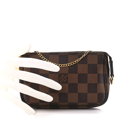 Louis Vuitton Damier Ebene Mini Pochette Accessories 2 of 10