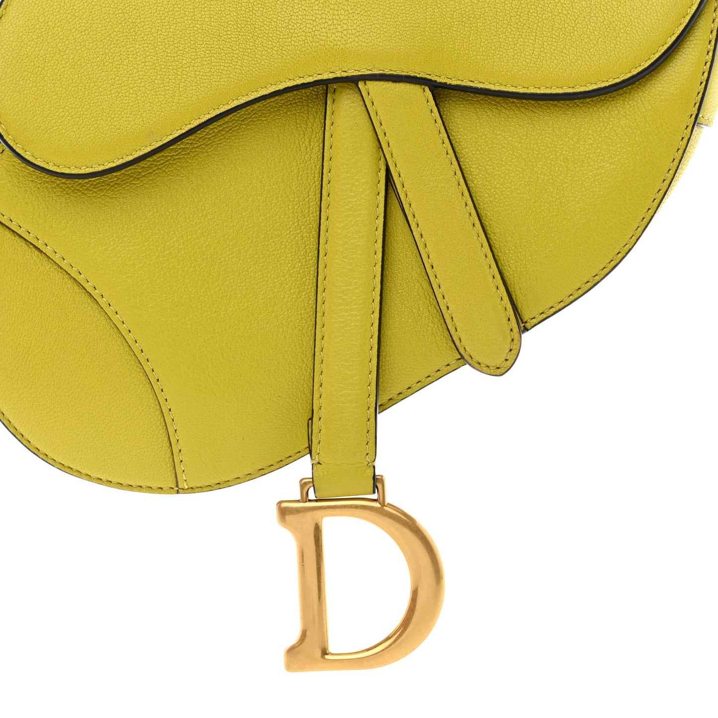 Goatskin Mini Saddle Bag Lime