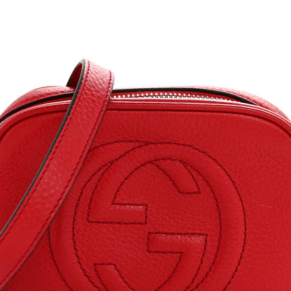 Gucci Pebbled Calfskin Children's Mini Soho Disco Messenger Bag Tabasco Red 8 of 12