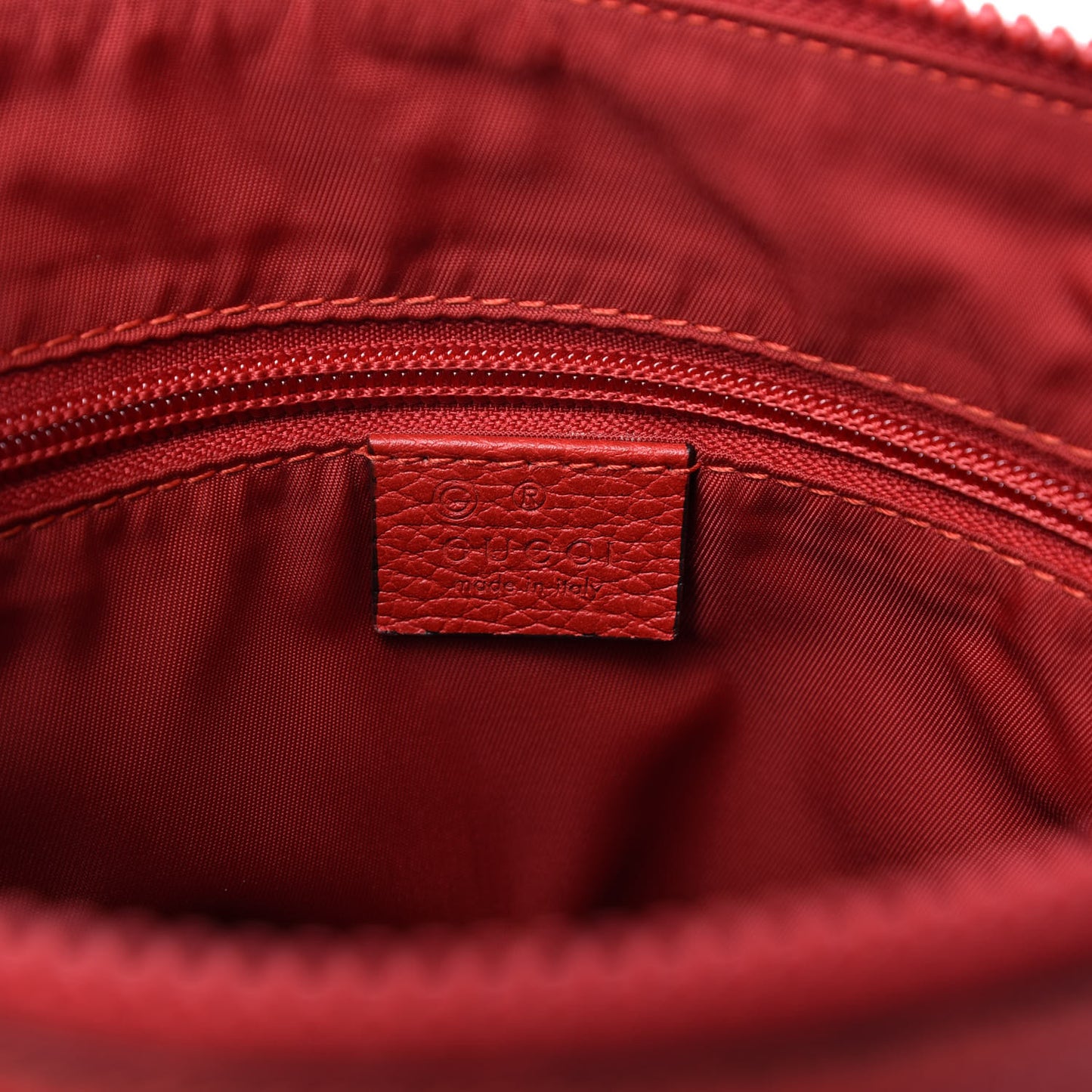 Nylon Monogram Dollar Calfskin Flat Messenger Bag Vibrant Red