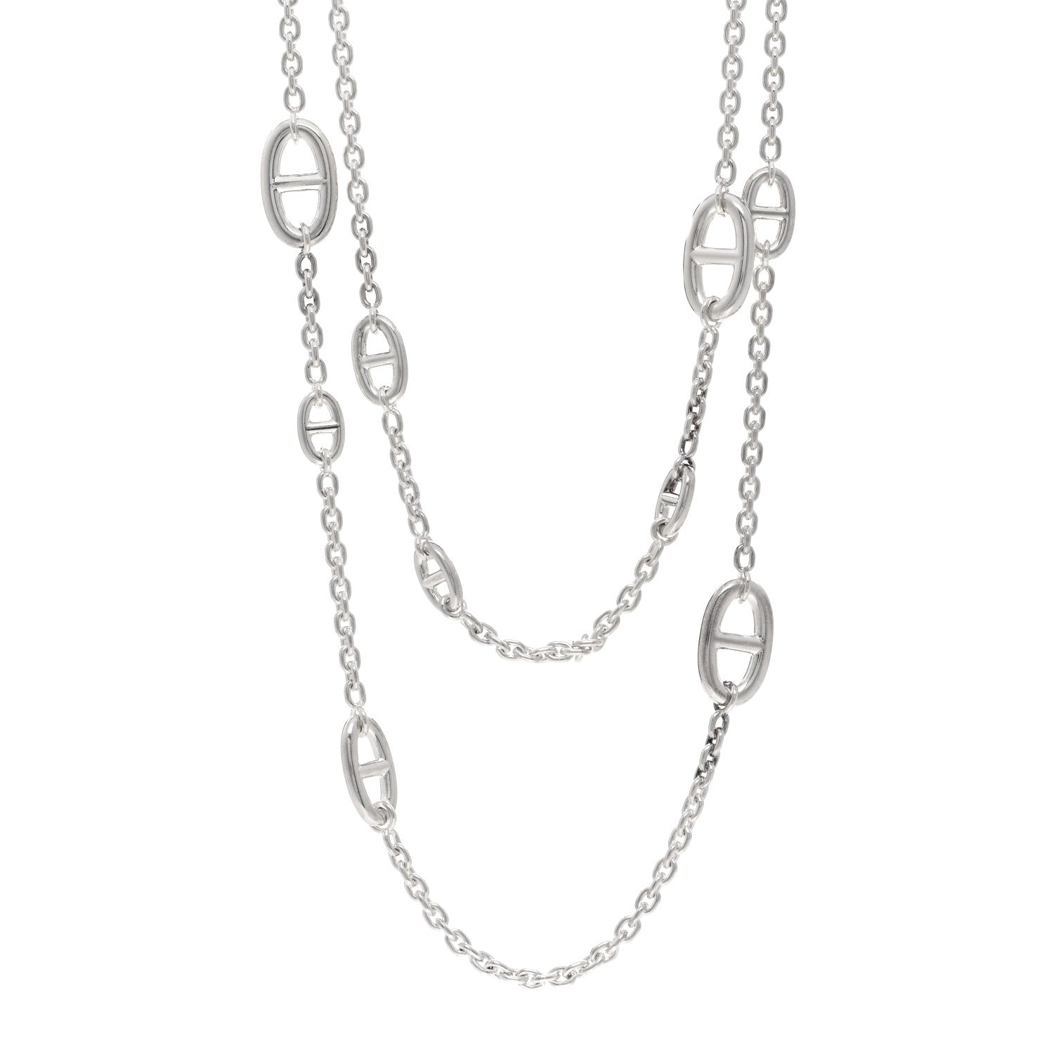 Hermes Sterling Silver Farandole Necklace 120 1 of 4