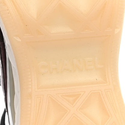 Chanel Velvet Calfskin Mixed Fibers CC Sneakers 40 Light Purple Beige 6 of 8