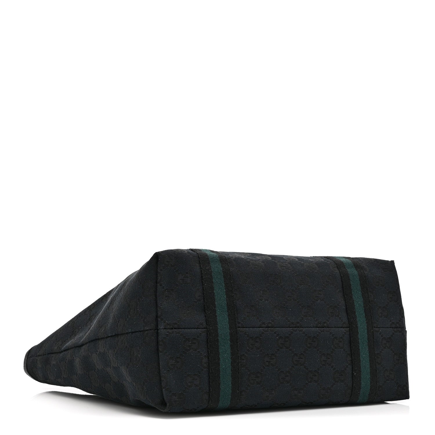 Gucci Denim Monogram Medium Jolicoeur Tote Black 4 of 10