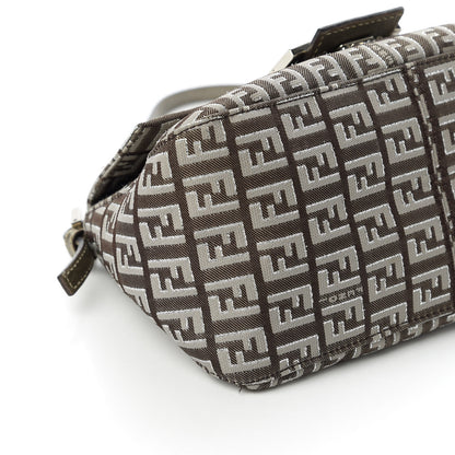 Fendi Zucchino Vachetta Mini Mama Baguette Caffe Argilla Canna di Fucile 6 of 10