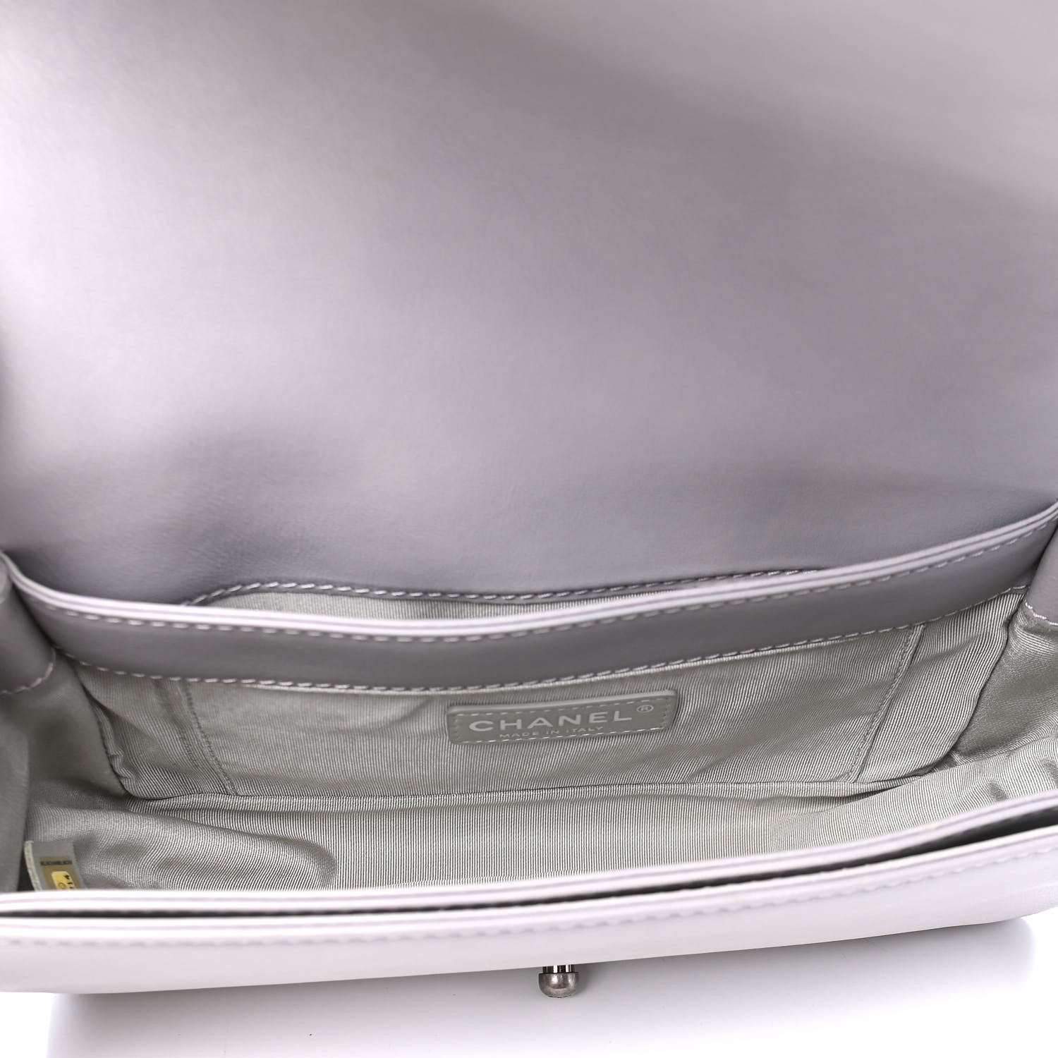 Chanel Calfskin Medium Boy Reverso Flap Grey 4 of 4