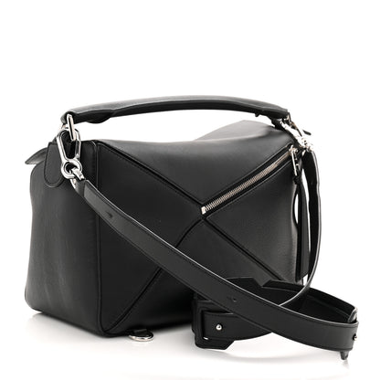 Loewe Calfskin Medium Puzzle Bag Black 3 of 9