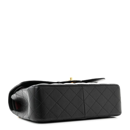 Chanel Caviar Quilted Jumbo Double Flap Black 4 of 11