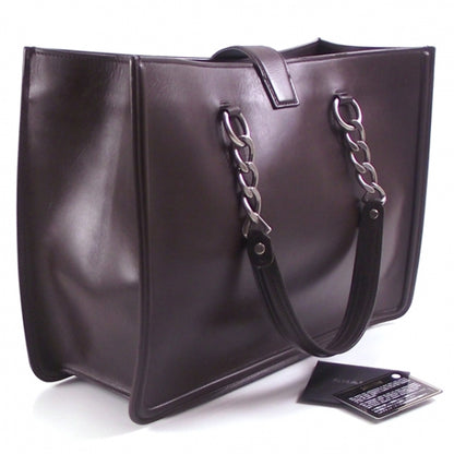 Chanel Calfskin Open Tote Chain Briefcase Bag 3 of 12