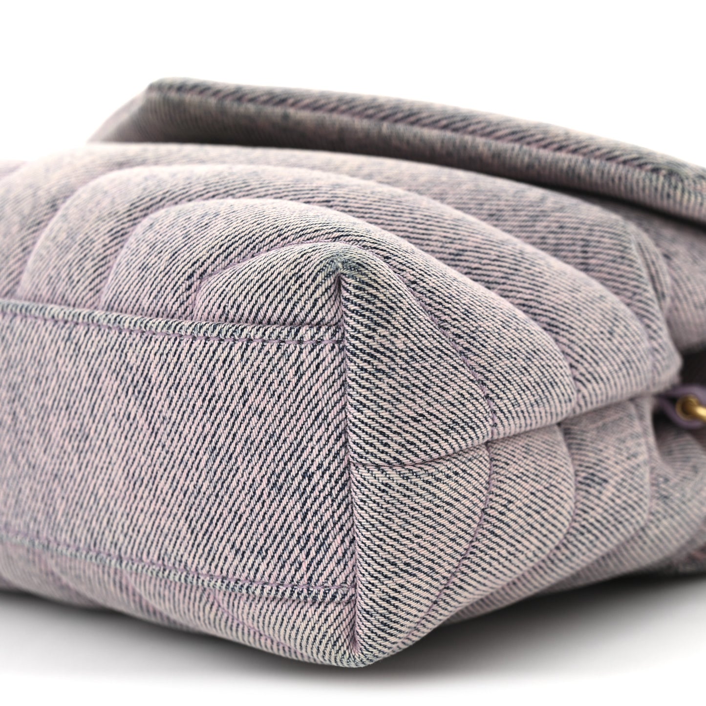 Denim Y Quilted Monogram Toy Loulou Crossbody Bag Bleached Lilac