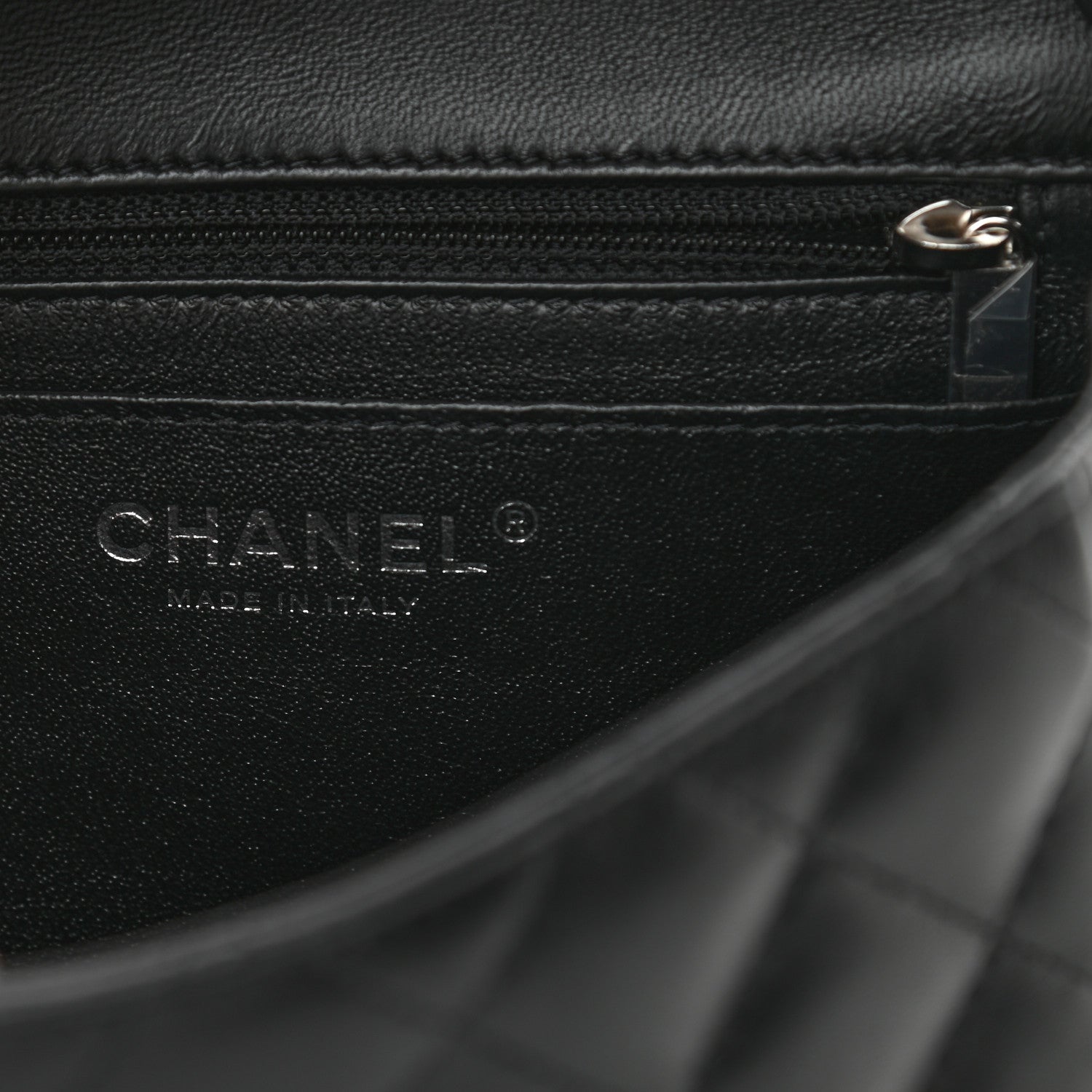 Chanel Lambskin Quilted Mini Square Flap Black 6 of 14