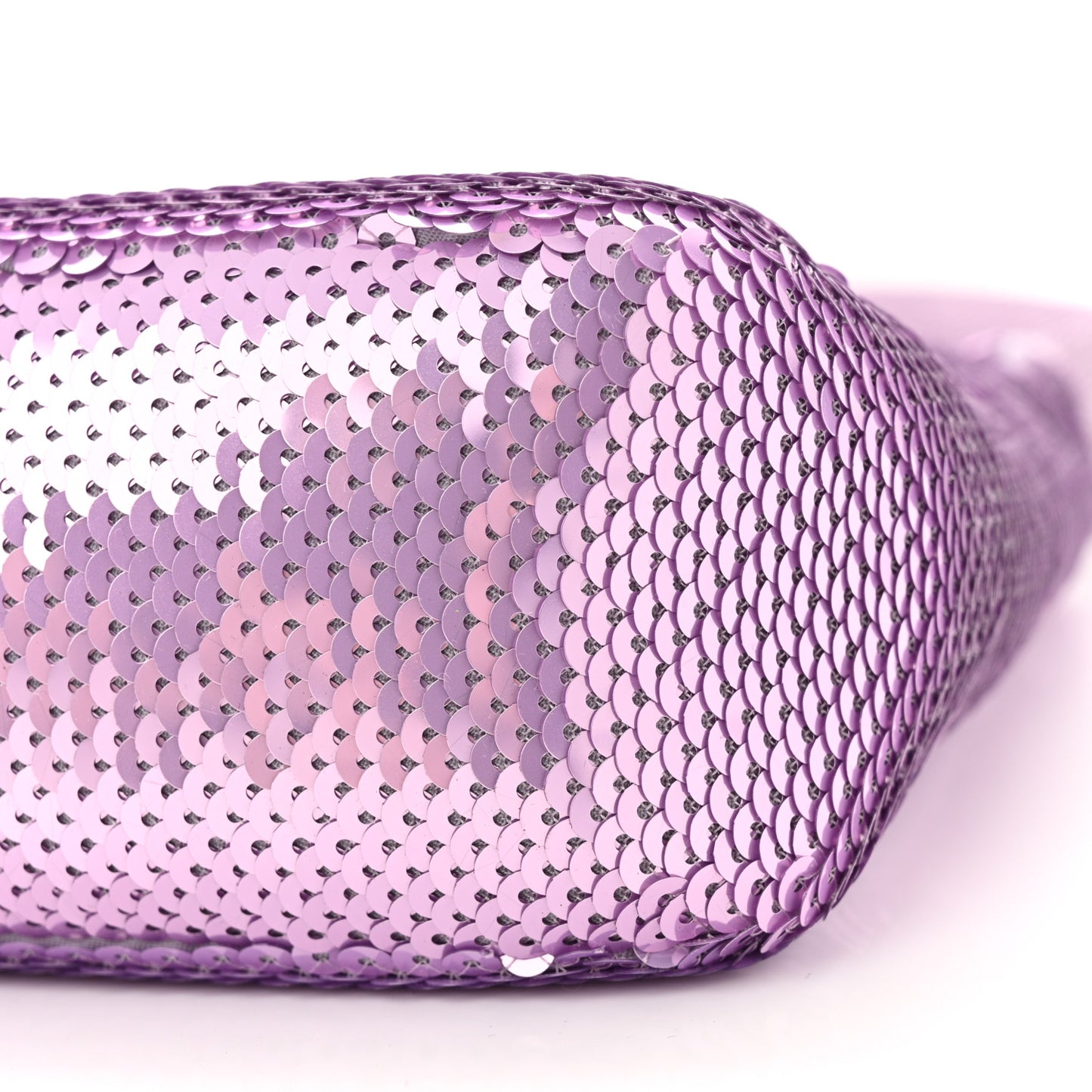 Paillettes Sequin Mini Re-Edition 2000 Bag Lilium Black