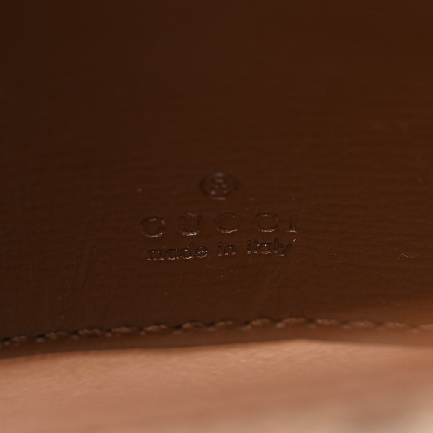 GG Supreme Monogram Azalea Calfskin Web Horsebit 1955 Wallet On Strap Beige Ebony Brown Sugar