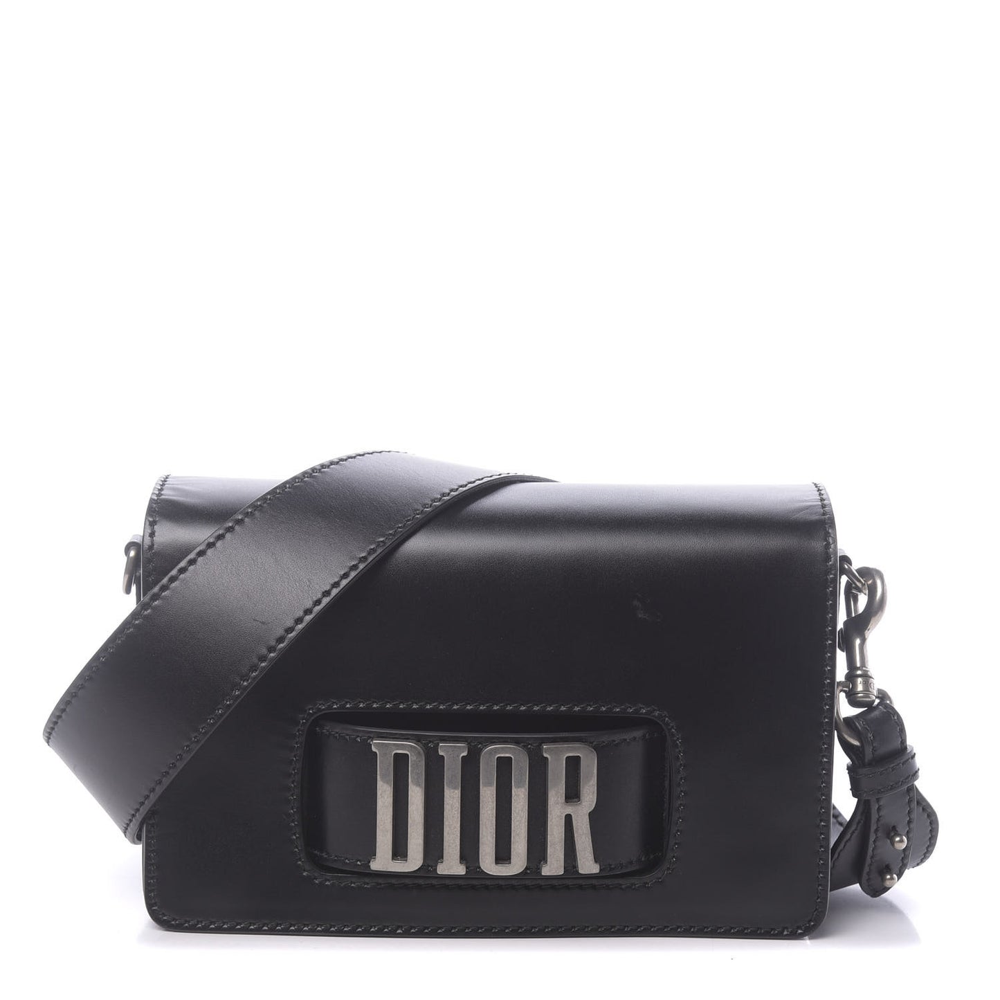 Smooth Calfskin Dio(r)evolution Flap Bag Black
