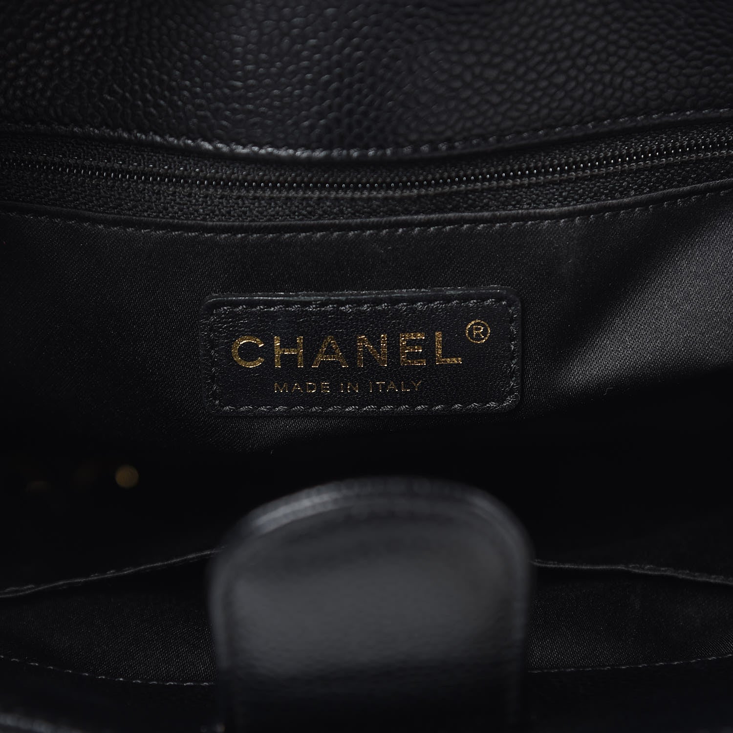 Chanel Caviar Quilted Petit Shopping Tote PST Black 6 of 9