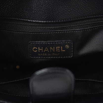 Chanel Caviar Quilted Petit Shopping Tote PST Black 6 of 9