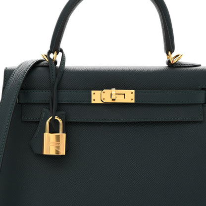 Hermes Epsom Kelly Sellier 25 Vert Cypress 8 of 11