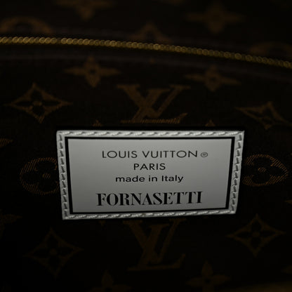 Louis Vuitton X FORNASETTI Calfskin Fornasetti Keepall Bandouliere 45 Gold 5 of 7