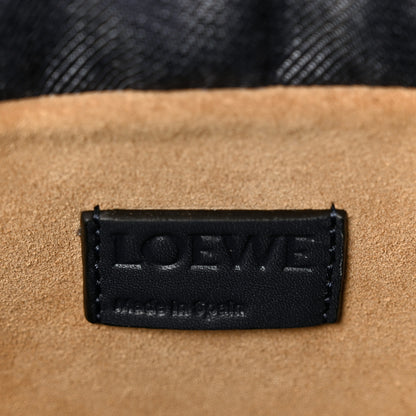 Loewe X Louis Wain Denim Embroidered Futurist Cats Medium Flamenco Knot Clutch Blue 6 of 12