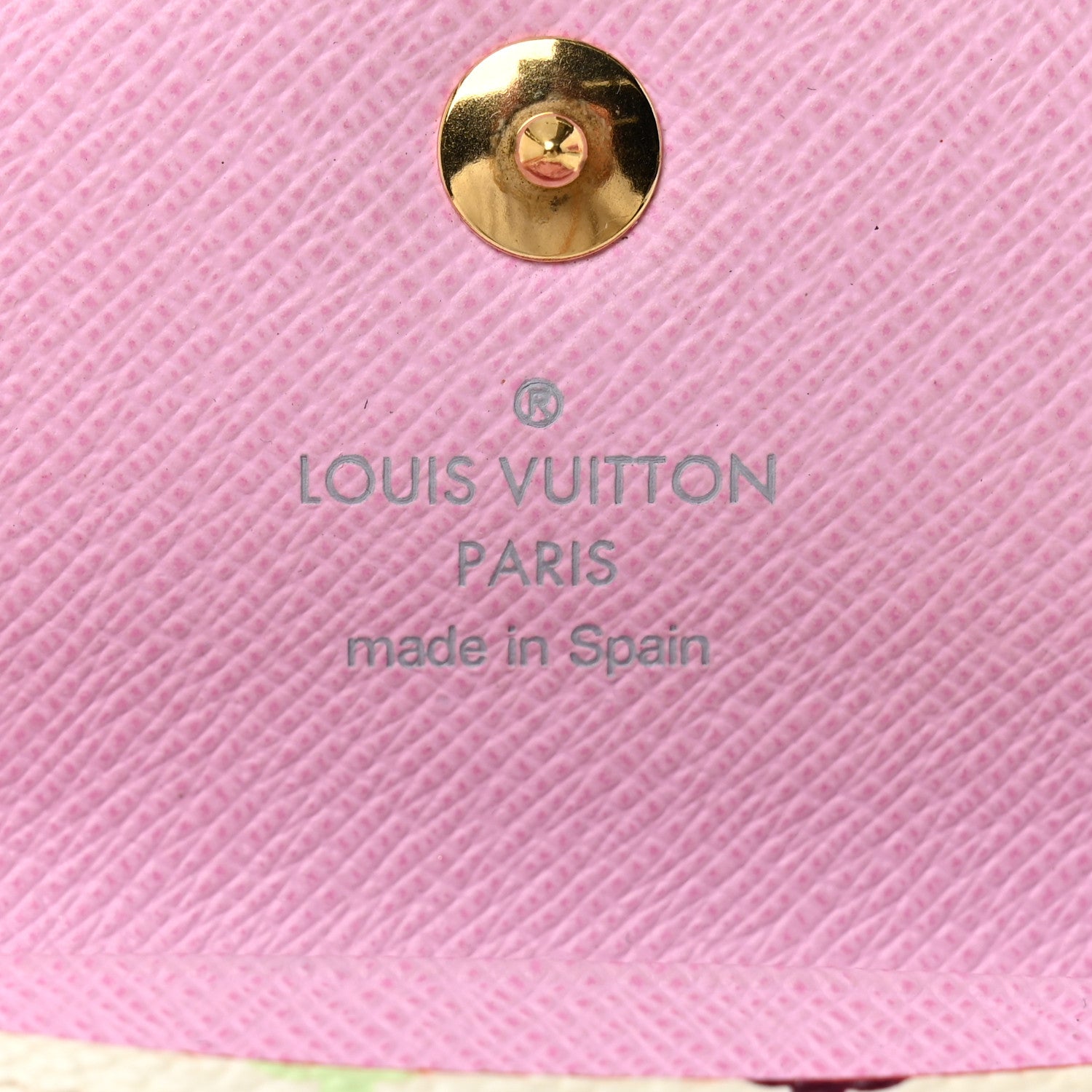 Louis Vuitton Monogram Multicolor Business Card Holder White Litchi 6 of 7