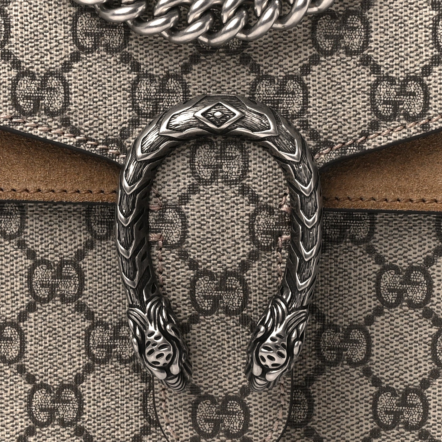 GG Supreme Monogram Mini Dionysus Shoulder Bag Taupe