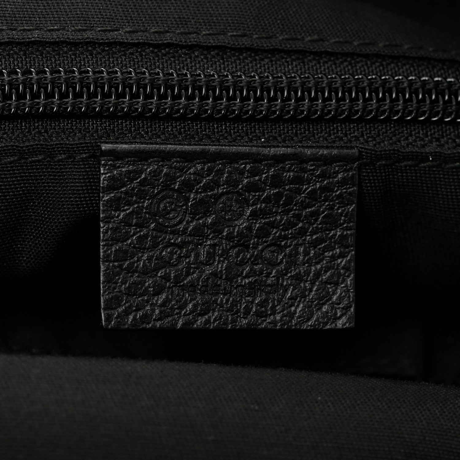 Gucci Nylon Monogram Large Messenger Black 6 of 10