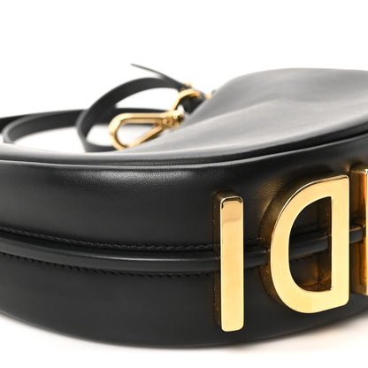 Fendi Vitello Grace Matte Mini Fendigraphy Hobo Bag Black 9 of 10