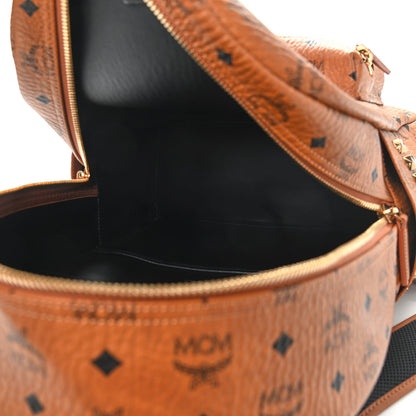MCM Visetos Medium Side Studs Stark Backpack Cognac 7 of 9