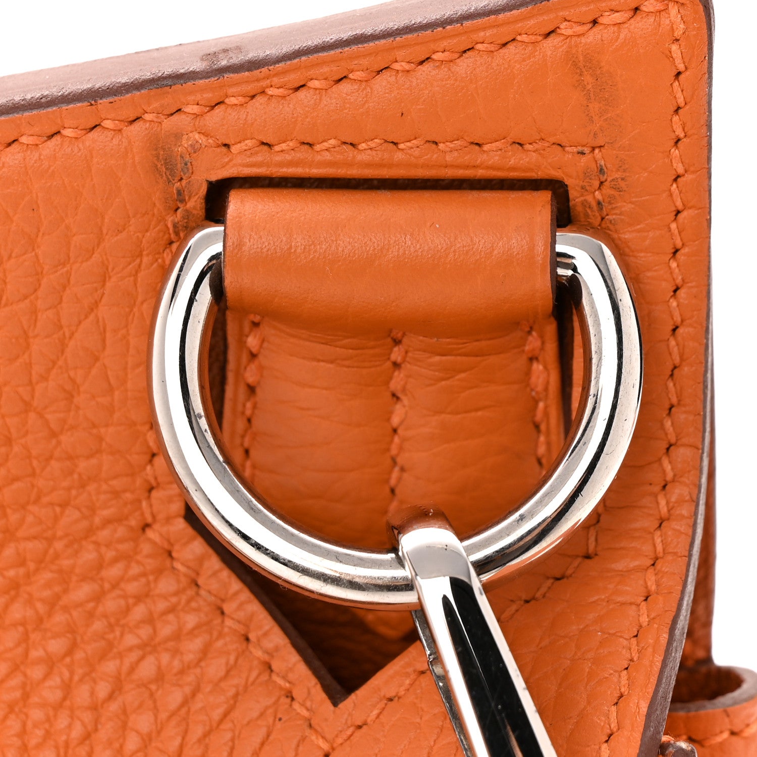 Hermes Taurillon Clemence Jypsiere 31 Orange 21 of 21