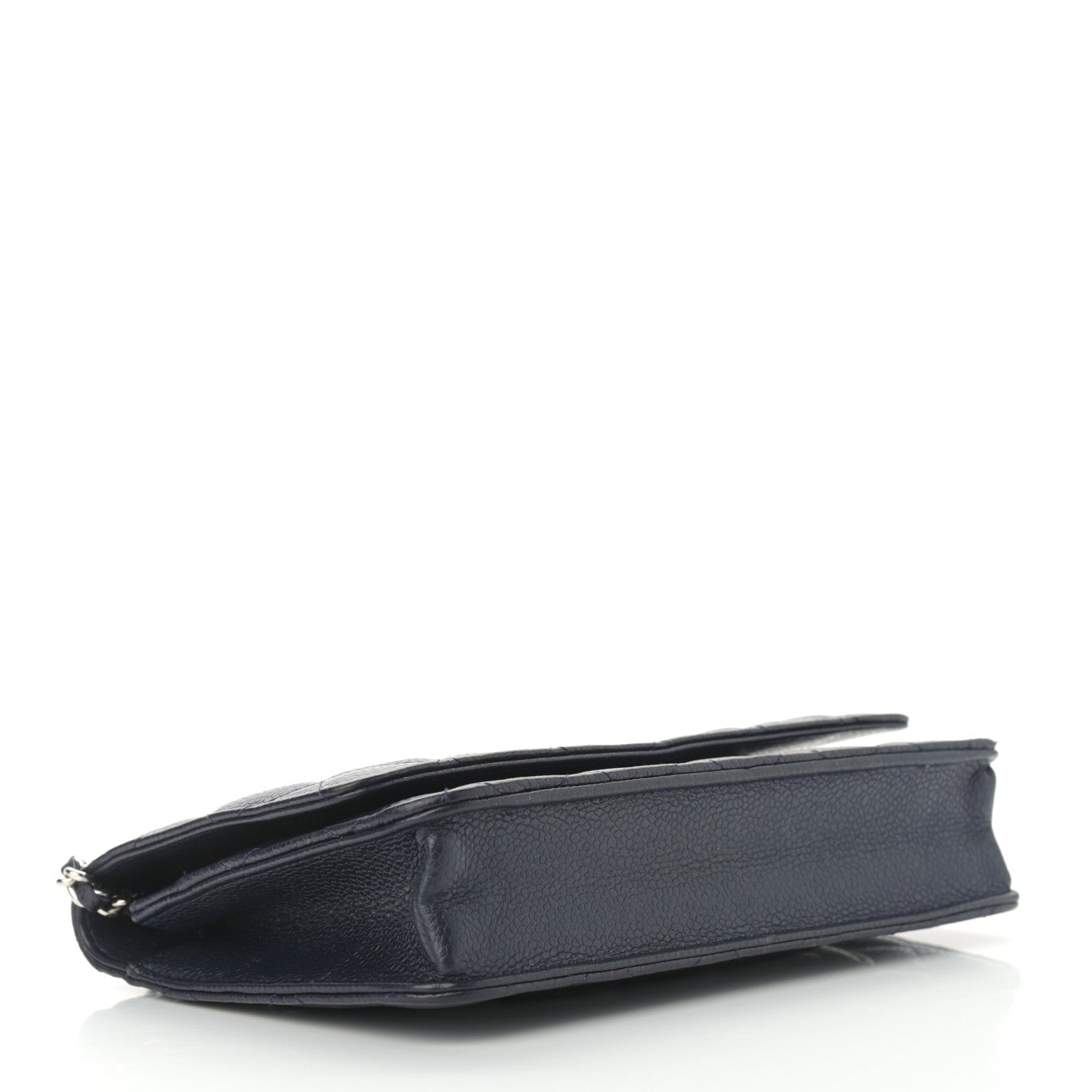 Chanel Caviar Quilted Wallet On Chain WOC Navy Blue 3 of 13
