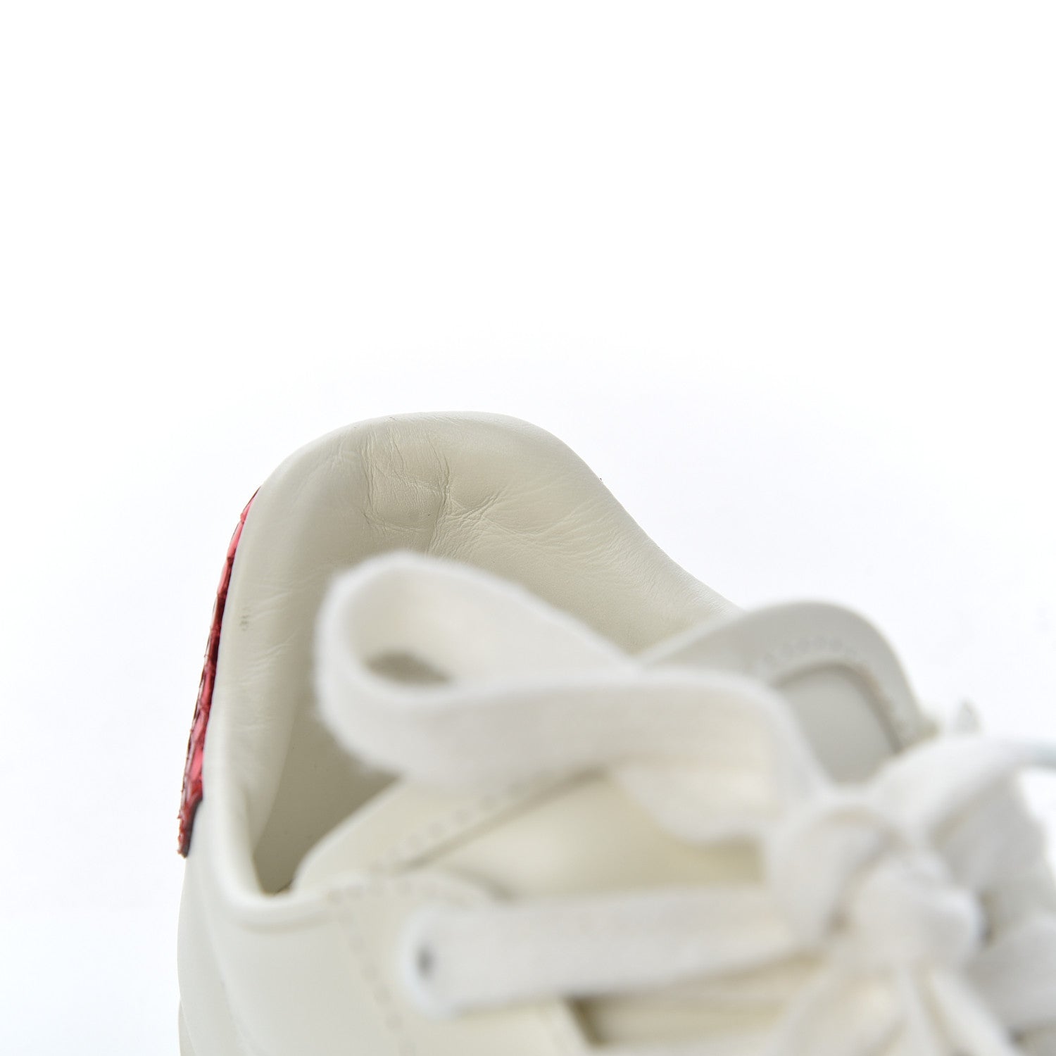Gucci Calfskin Ayers Bee Embroidered Womens Ace Sneakers 35 White Green 17 of 19
