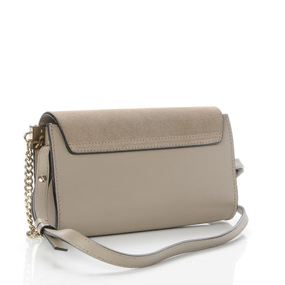 Chloe Suede Calfskin Mini Faye Shoulder Bag Motty Grey 3 of 7