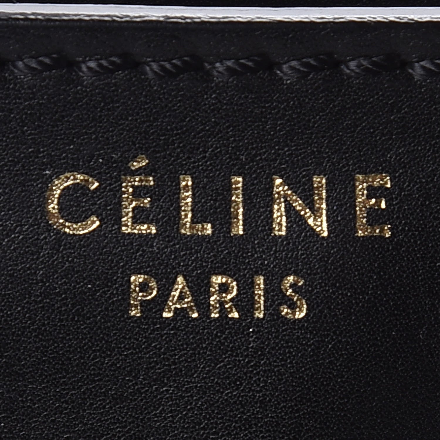 Celine Smooth Calfskin Linen Mini Bi-Color Luggage Natural Black 9 of 21