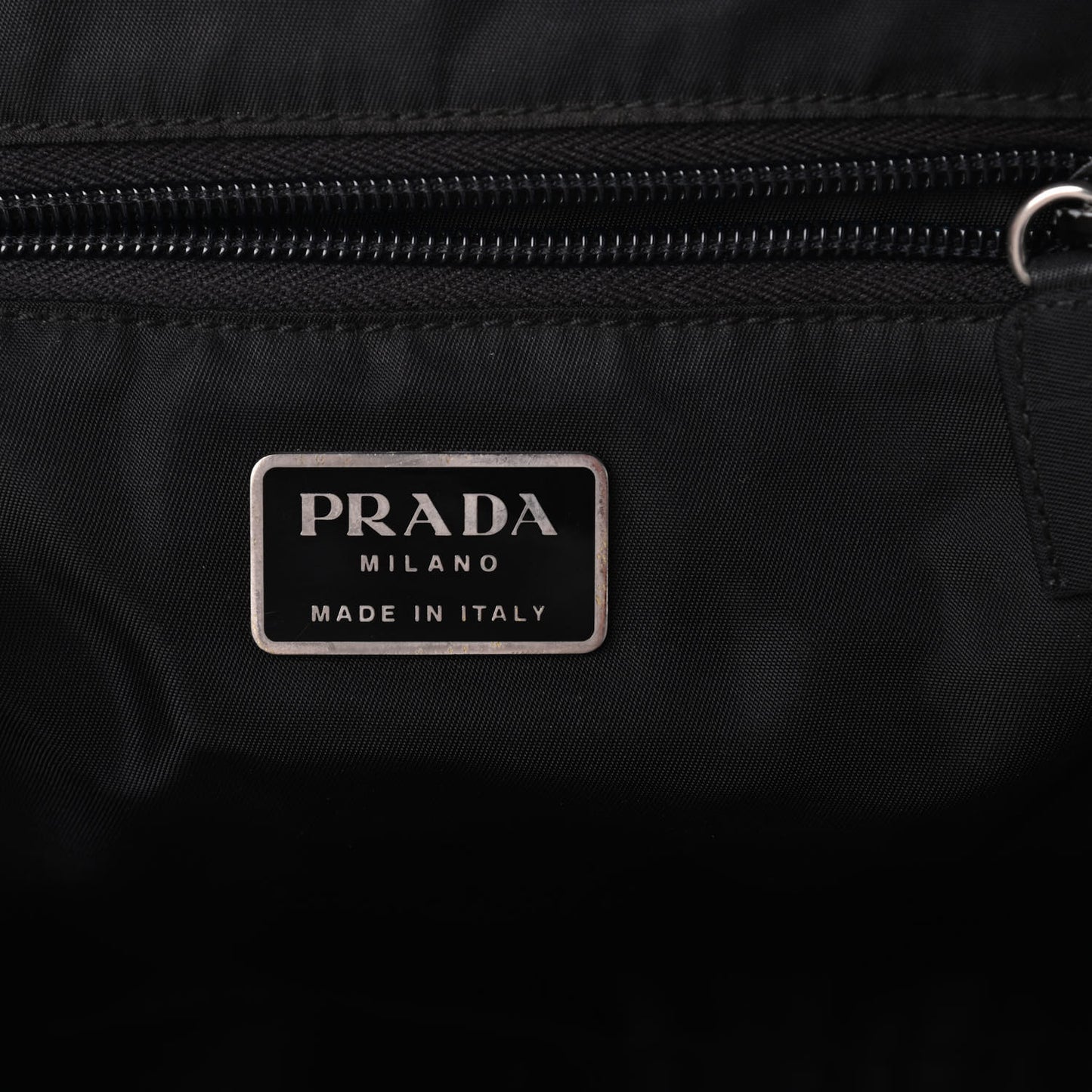 Tessuto Nylon Top Handle Bag Black