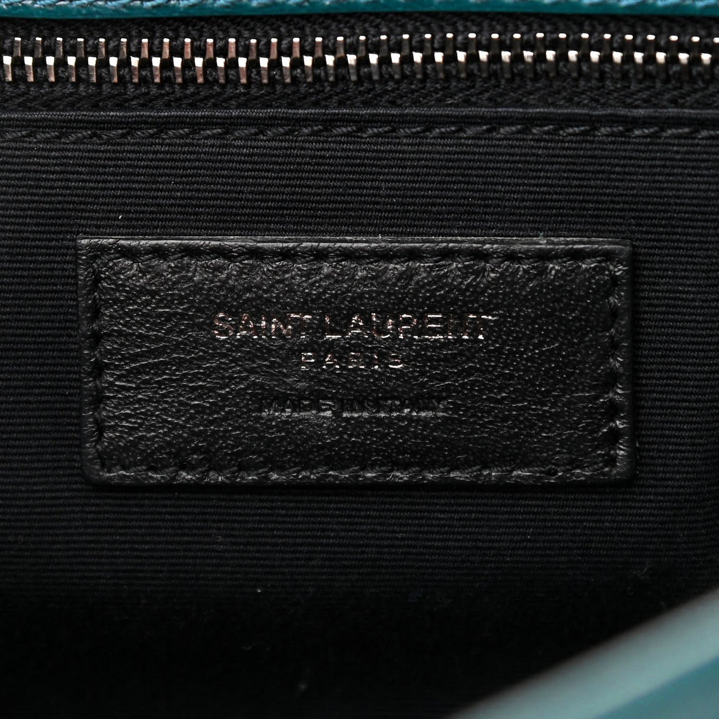 Crinkled Calfskin Matelasse Monogram Medium Niki Chain Satchel Peacock Green