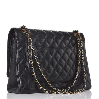 Chanel Caviar Quilted Maxi Double Flap Black 4 of 10