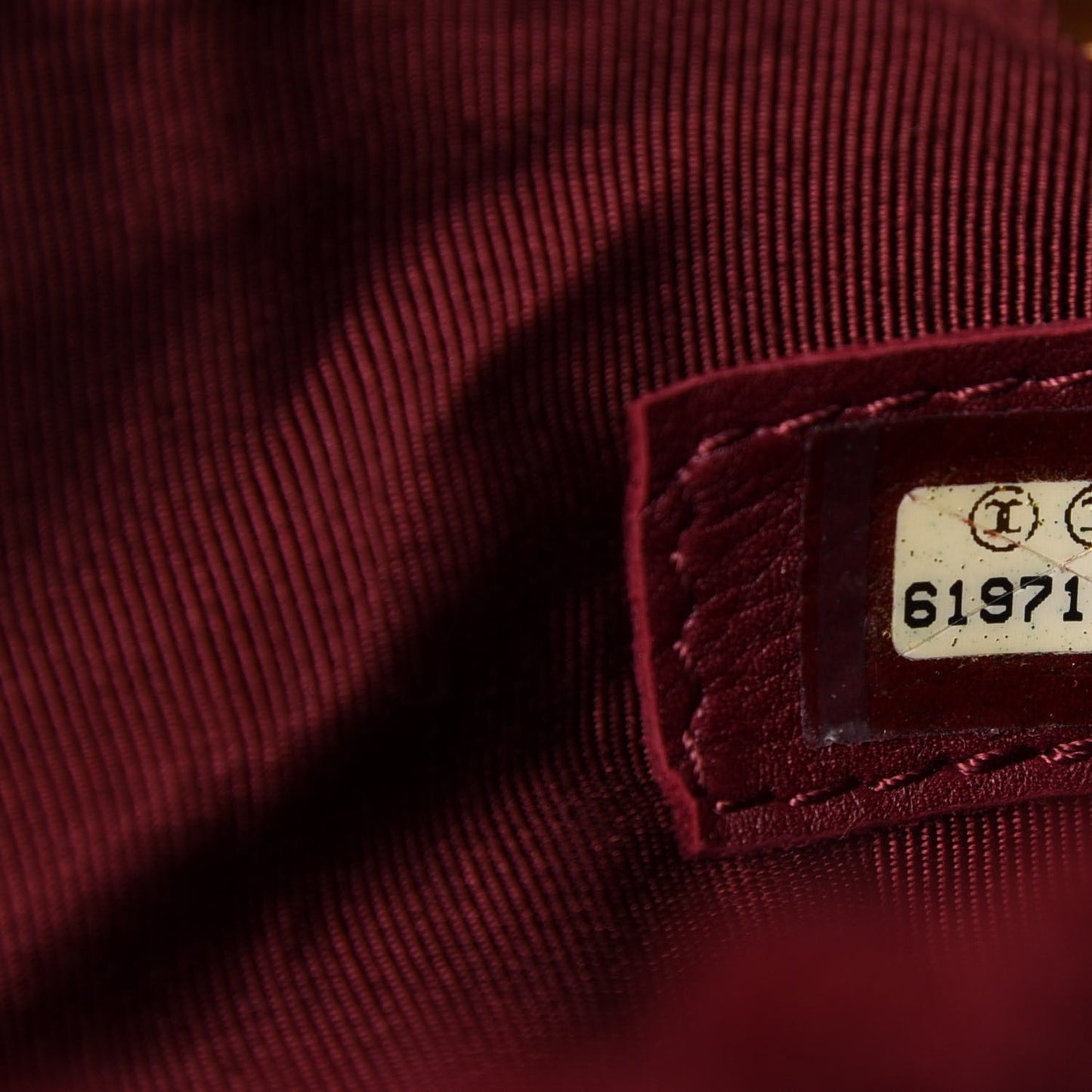 Rabbit Fur Shoulder Bag Burgundy