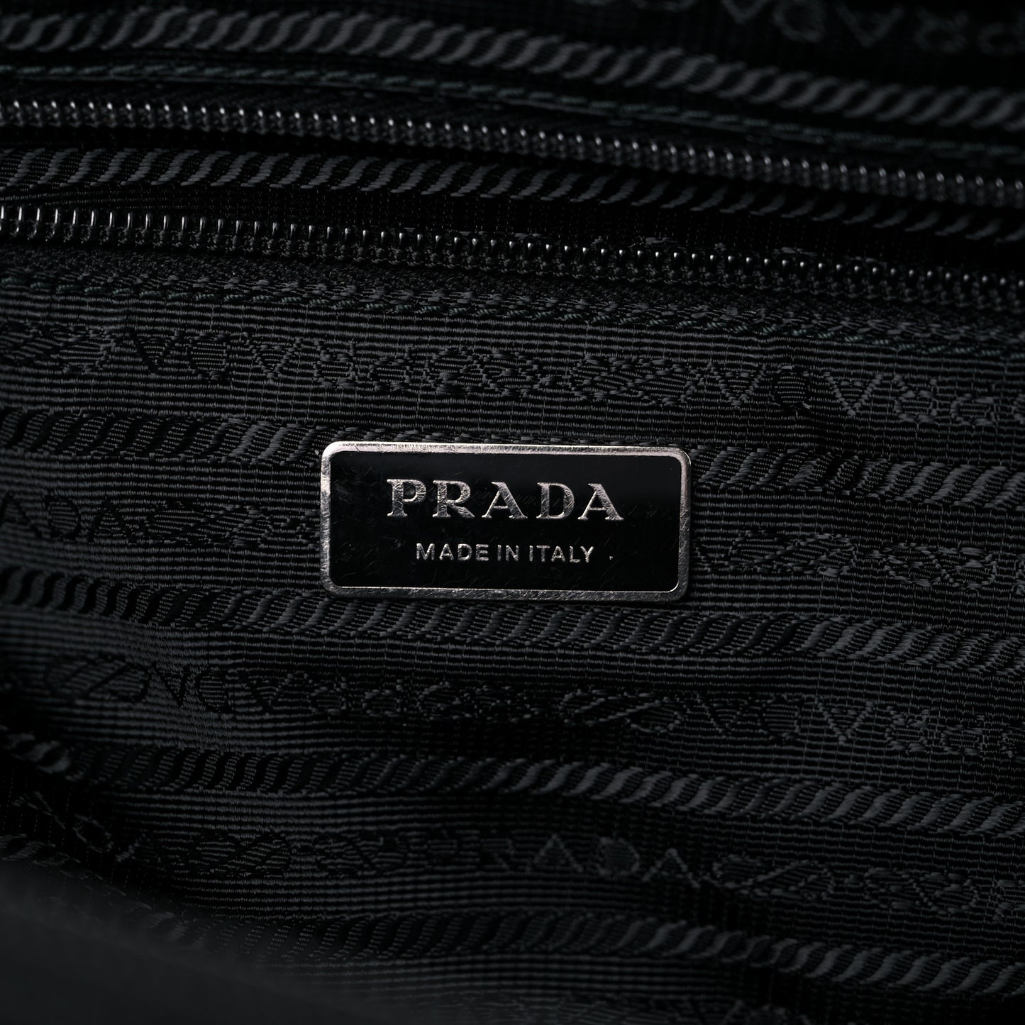 Nylon Messenger Bag Black