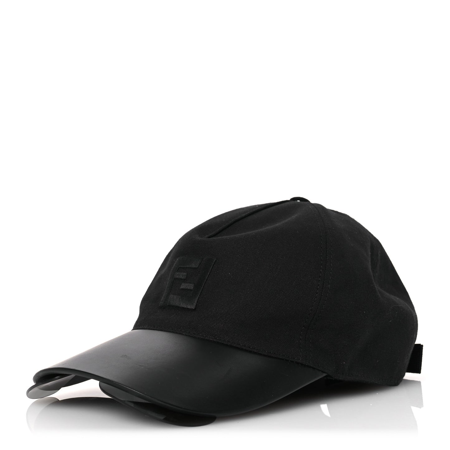 Cotton Suede Eyecap Shield Sunglasses With Baseball Cap 58 Black