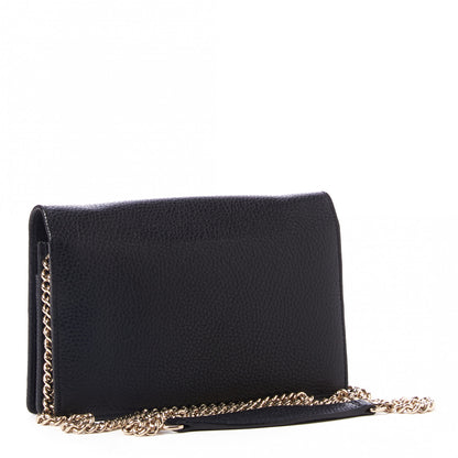 Gucci Pebbled Calfskin Soho Wallet on Chain Black 2 of 7