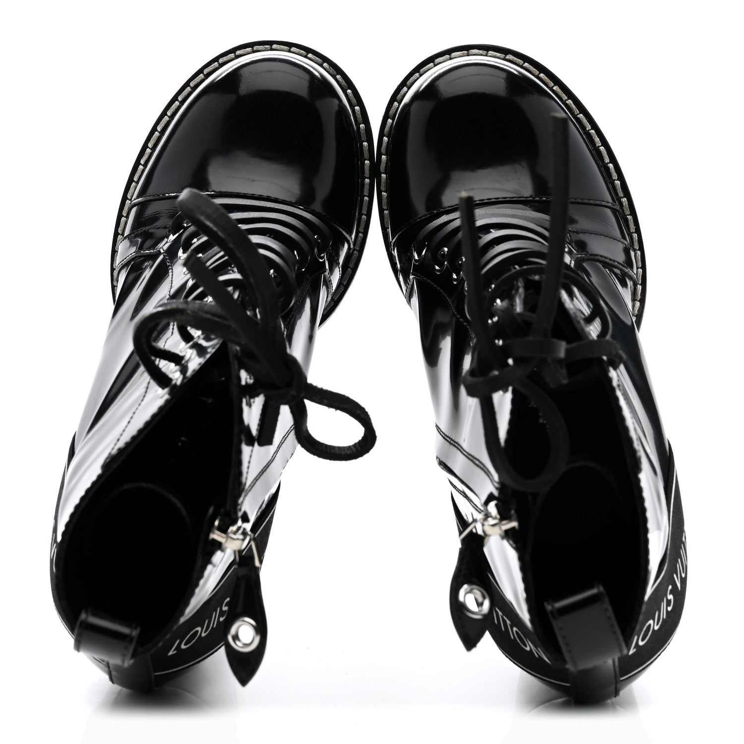Louis Vuitton Glazed Calfskin Star Trail Ankle Boots 40 Black 2 of 10