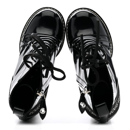 Louis Vuitton Glazed Calfskin Star Trail Ankle Boots 40 Black 2 of 10