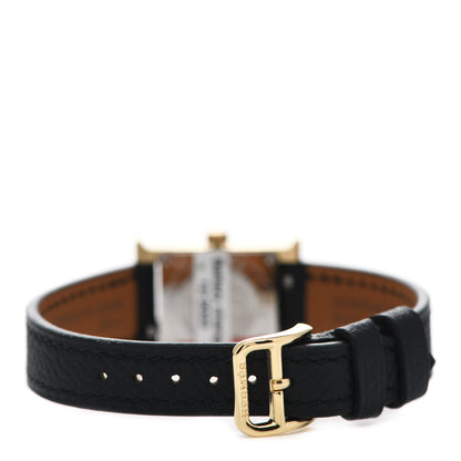 Hermes Stainless Steel Epsom 17.2mm Heure H Hour Quartz Watch Noir 3 of 5