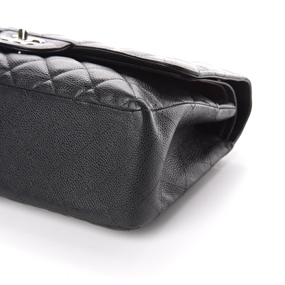 Chanel Caviar Quilted Jumbo Double Flap Black 9 of 9