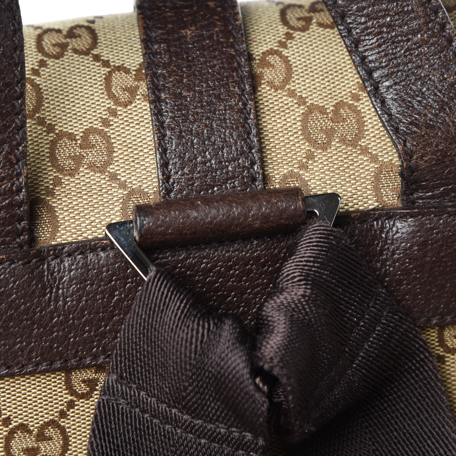 Gucci Monogram Backpack Dark Brown 20 of 21