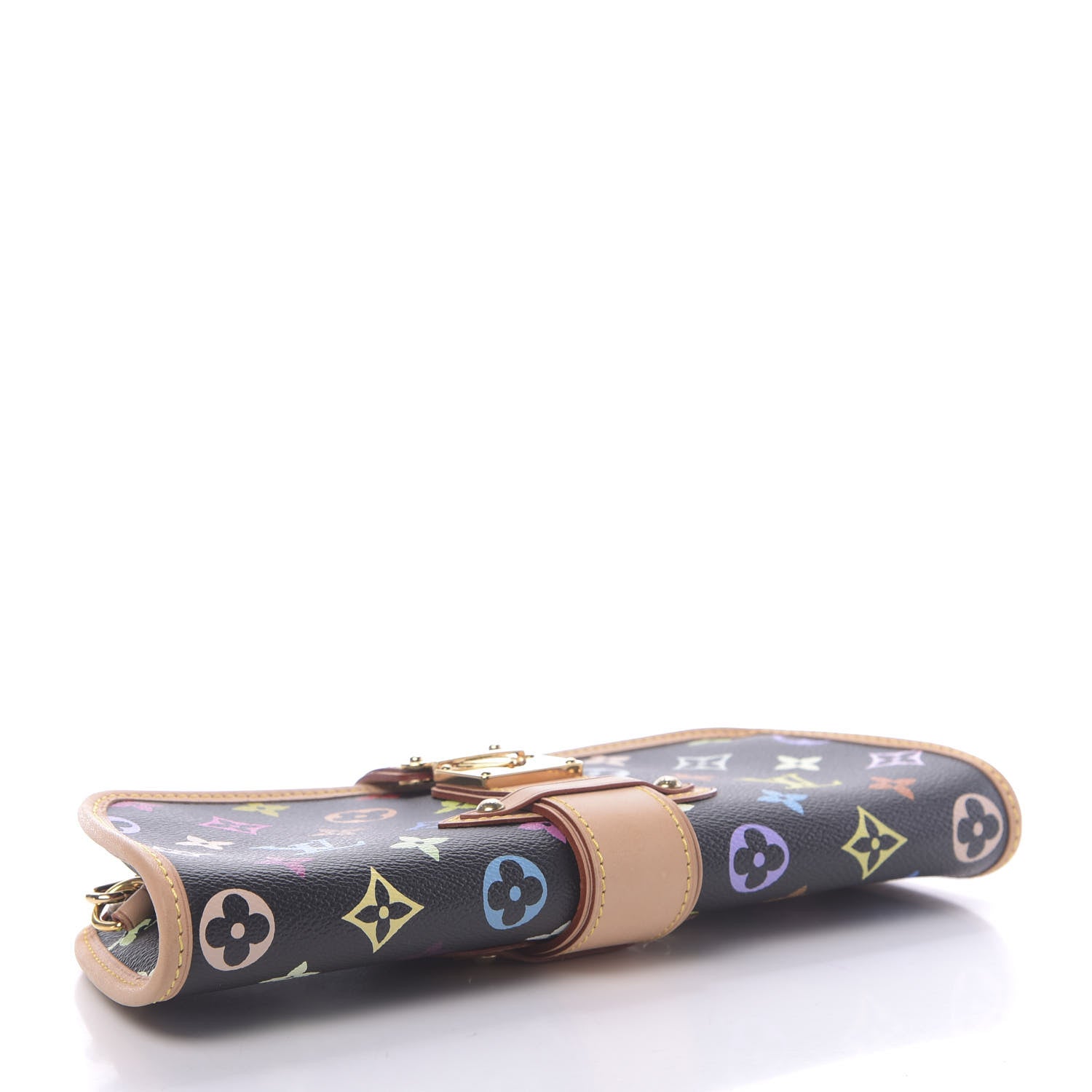 Louis Vuitton Monogram Multicolor Shirley Black 4 of 9