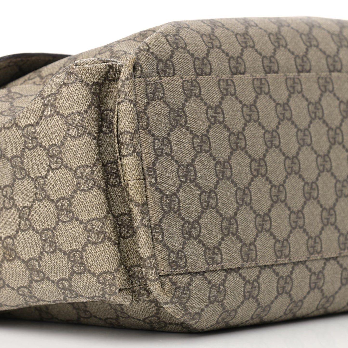 GG Plus Monogram Messenger Diaper Bag Dark Brown