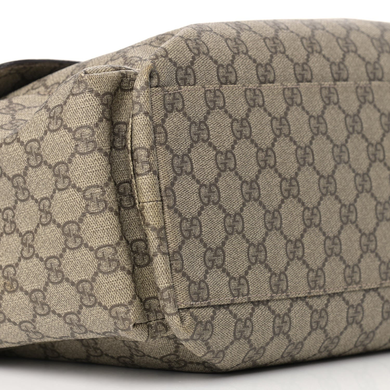 Gucci GG Plus Monogram Messenger Diaper Bag Dark Brown 8 of 12