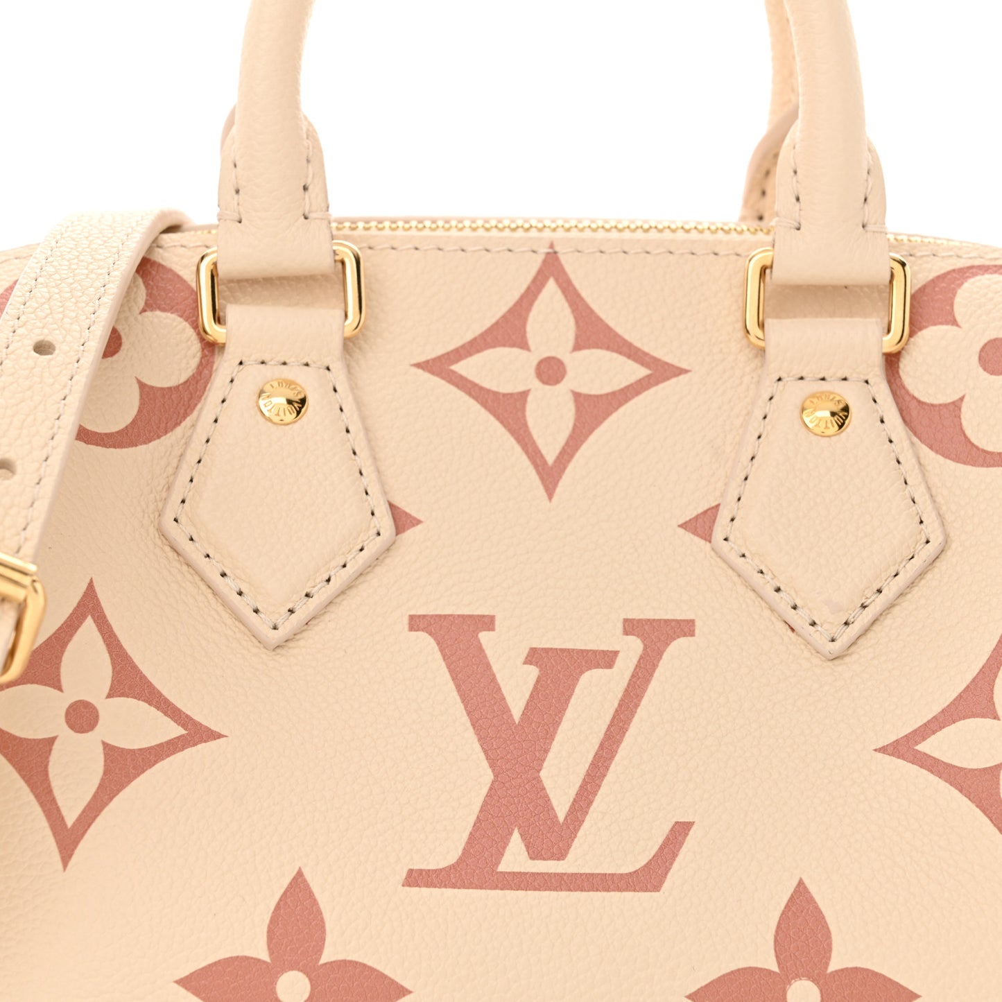 Empreinte Monogram Giant Speedy Bandouliere 20 Creme Rose Trianon
