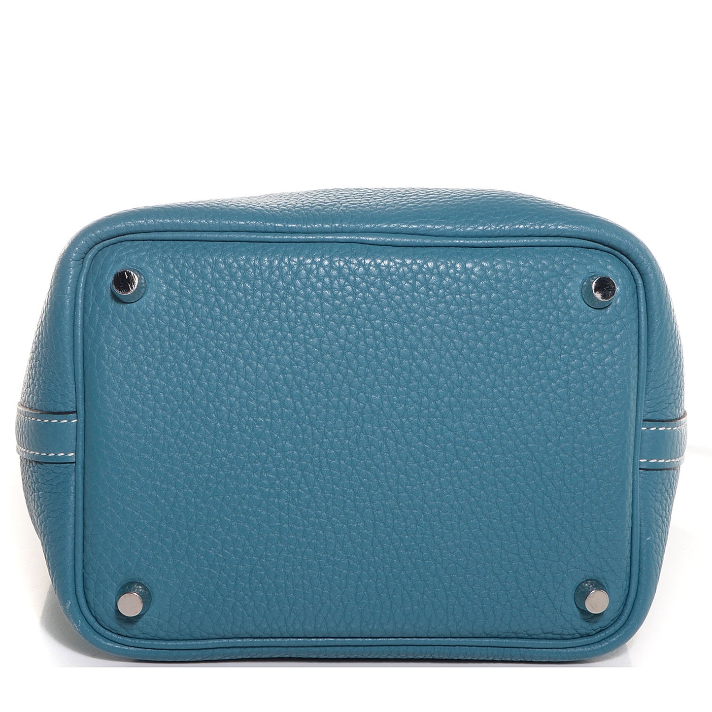 Taurillon Clemence Picotin Lock 18 PM Blue Jean