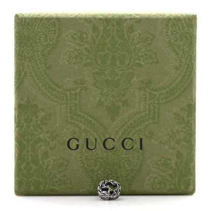 Gucci Sterling Silver Textured Interlocking G Single Stud Earring 6 of 6
